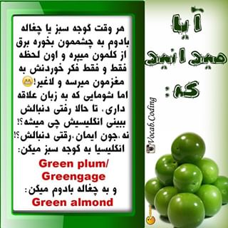 نکات تصویری ترجمه greengage
