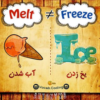نکات تصویری ترجمه melt