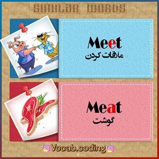 نکات تصویری ترجمه meat