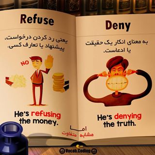 نکات تصویری ترجمه deny