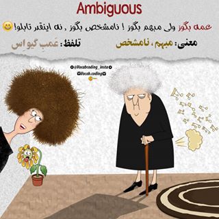 نکات تصویری ترجمه ambiguous