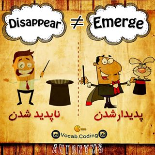 نکات تصویری ترجمه disappear