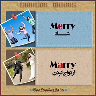 نکات تصویری ترجمه marry