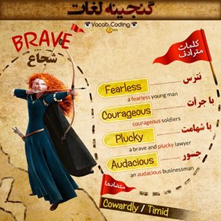 نکات تصویری ترجمه brave