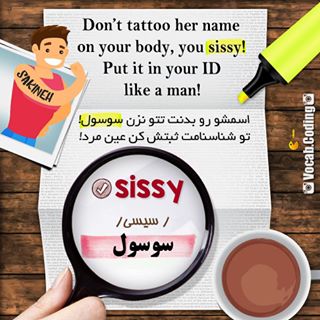 نکات تصویری ترجمه sissy