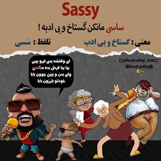 نکات تصویری ترجمه sassy